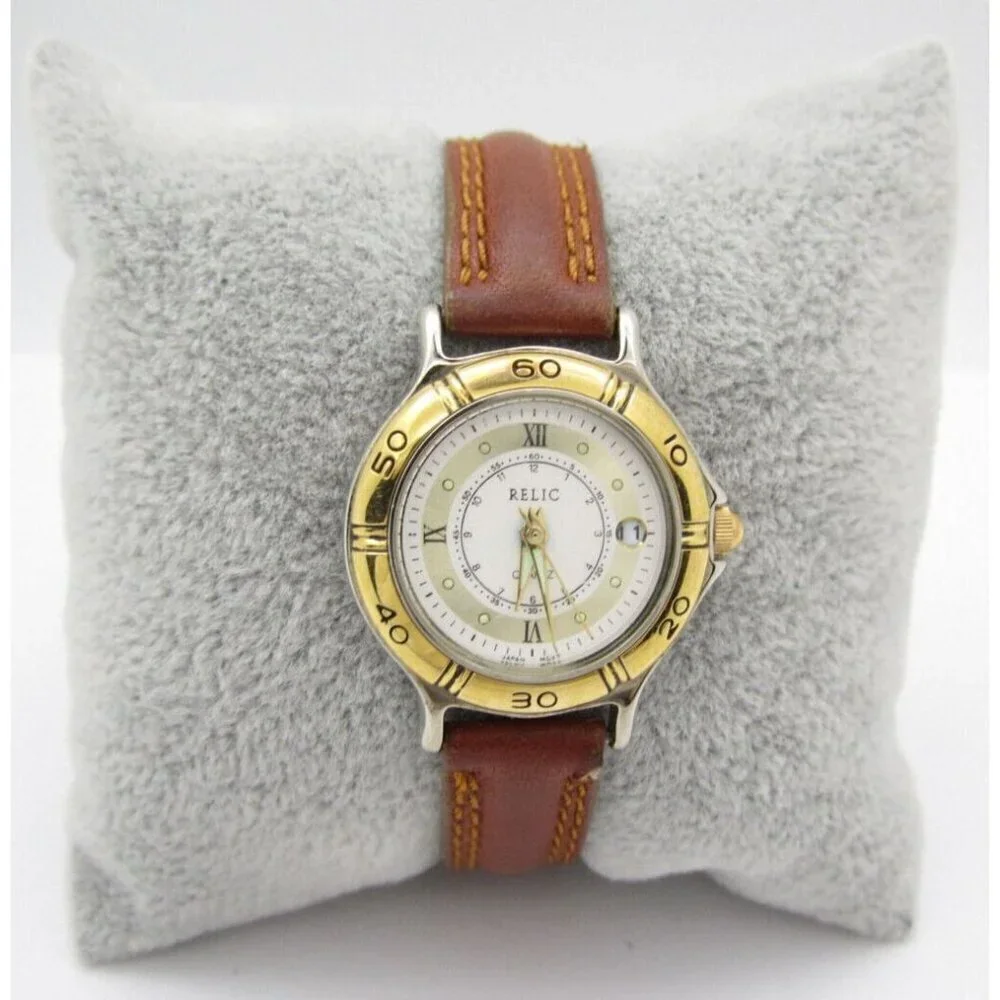Women Relic Quartz WR Analog Dial Round Watch (H39) 